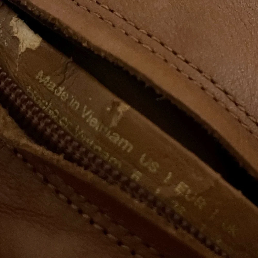 Aldo Tan Brown Over the Knee Leather Boots Almond Toe Chic Casual Festival